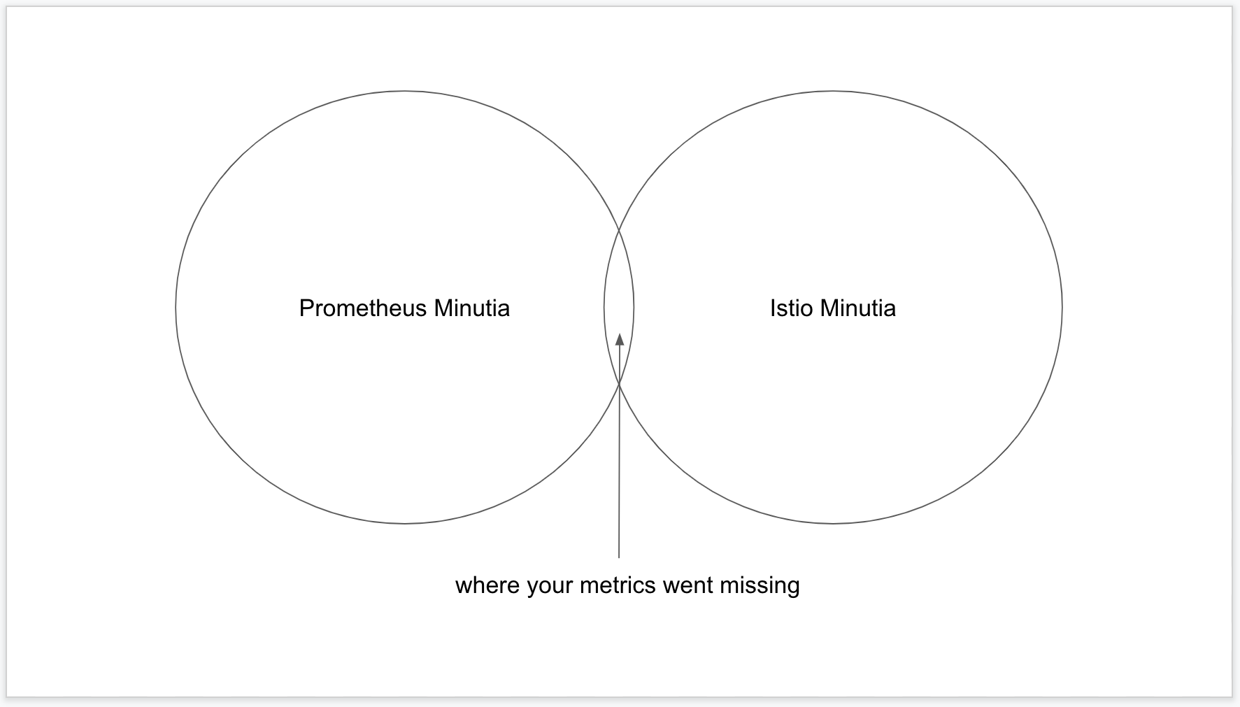 metrics vanished into a tiny overlap of istio details and prometheus details